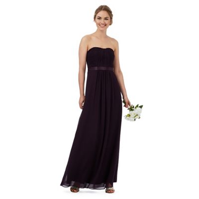 Debut Purple ruched maxi dress